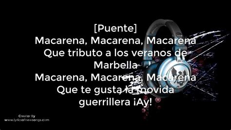 macarena spanish version lyrics|macarena lyrics spanish translation.